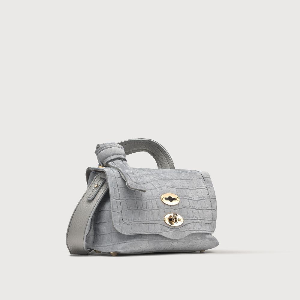 Zanellato BORSA POSTINA® BABY IN PELLE NABUK GREY PIOGGIA | Zanellato Convenienza