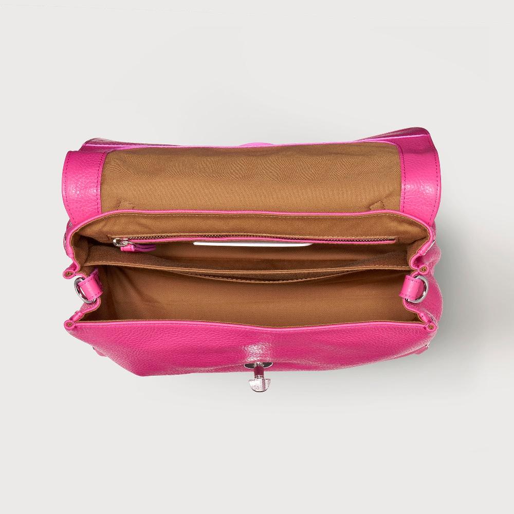 Zanellato BORSA POSTINA® SMALL IN PELLE MARTELLATA PINK ORCHIDEA | Zanellato Presa