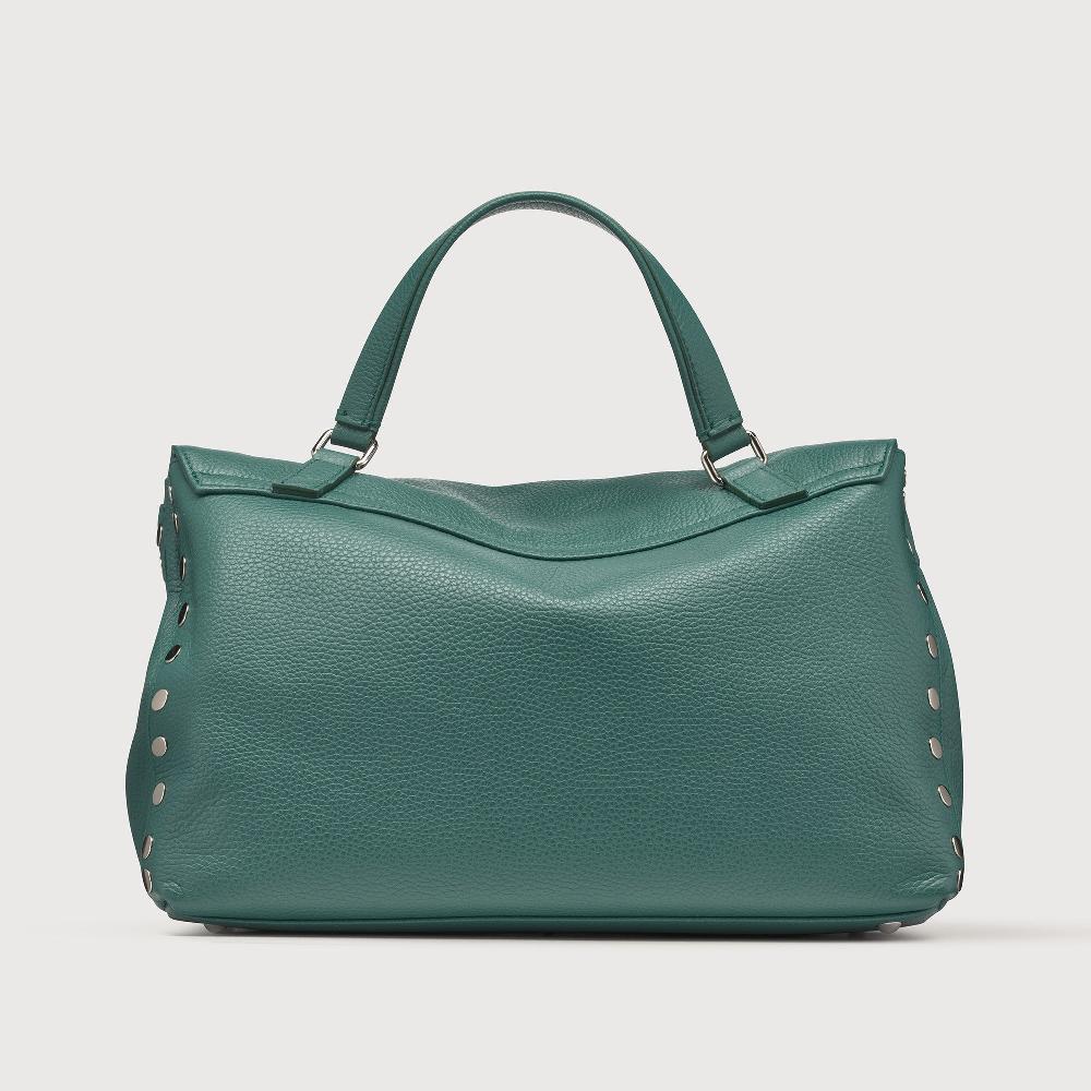 Zanellato BORSA POSTINA® MEDIUM IN PELLE MARTELLATA GREEN ACCA | Zanellato Economico
