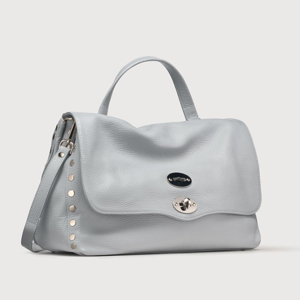 Zanellato BORSA POSTINA® MEDIUM IN PELLE MARTELLATA GREY CLOUD | Zanellato Online
