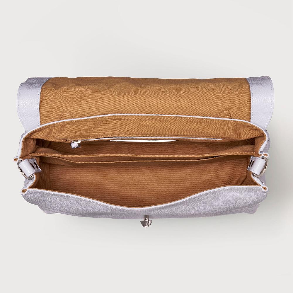 Zanellato BORSA POSTINA® MEDIUM IN PELLE MARTELLATA GREY CLOUD | Zanellato Online