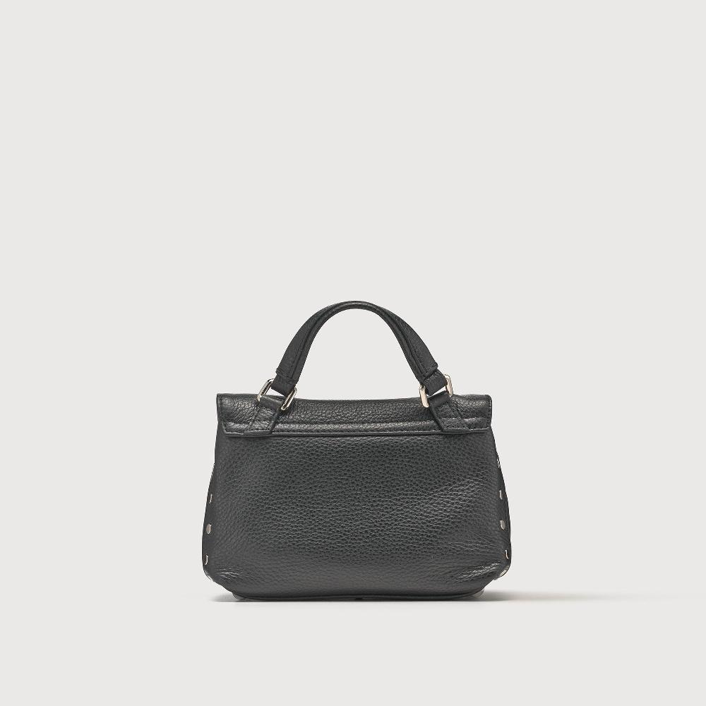 Zanellato BORSA POSTINA® BABY IN PELLE MARTELLATA BLACK NERO | Zanellato Outlet