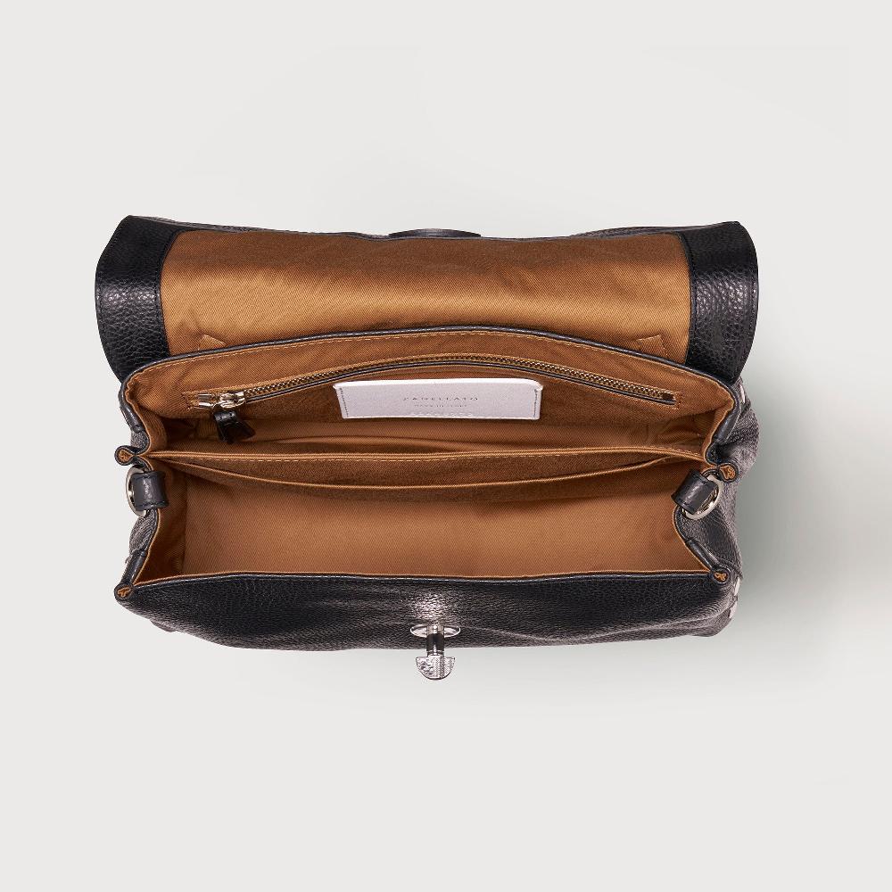 Zanellato BORSA POSTINA® SMALL IN PELLE MARTELLATA BLACK NERO | Zanellato Offerte