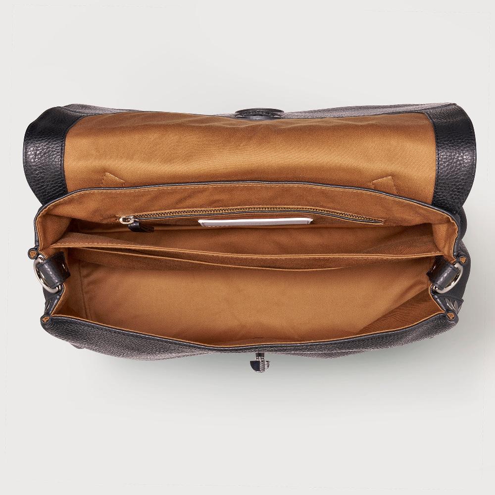 Zanellato BORSA POSTINA® MEDIUM IN PELLE MARTELLATA BLACK NERO | Zanellato Esporta salva