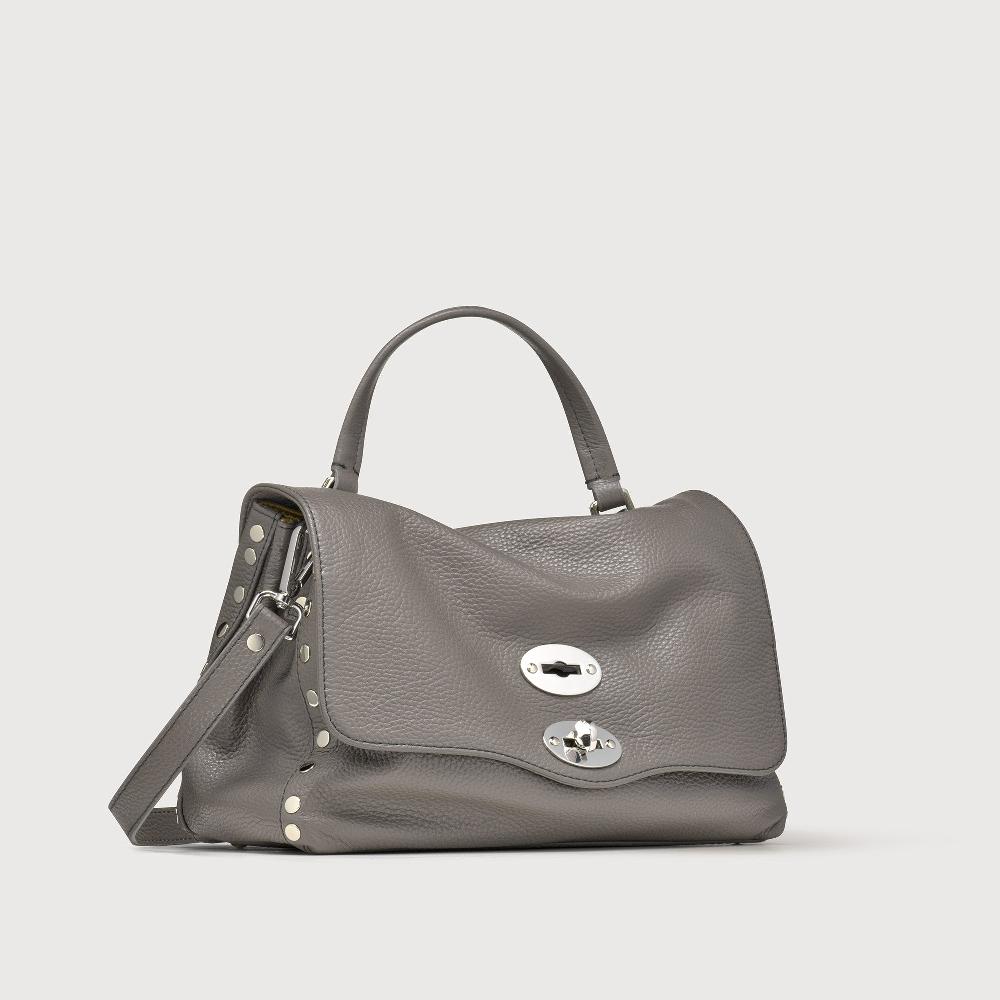 Zanellato BORSA POSTINA® SMALL IN PELLE MARTELLATA GREY MONTEBIANCO | Zanellato Vendita Calda
