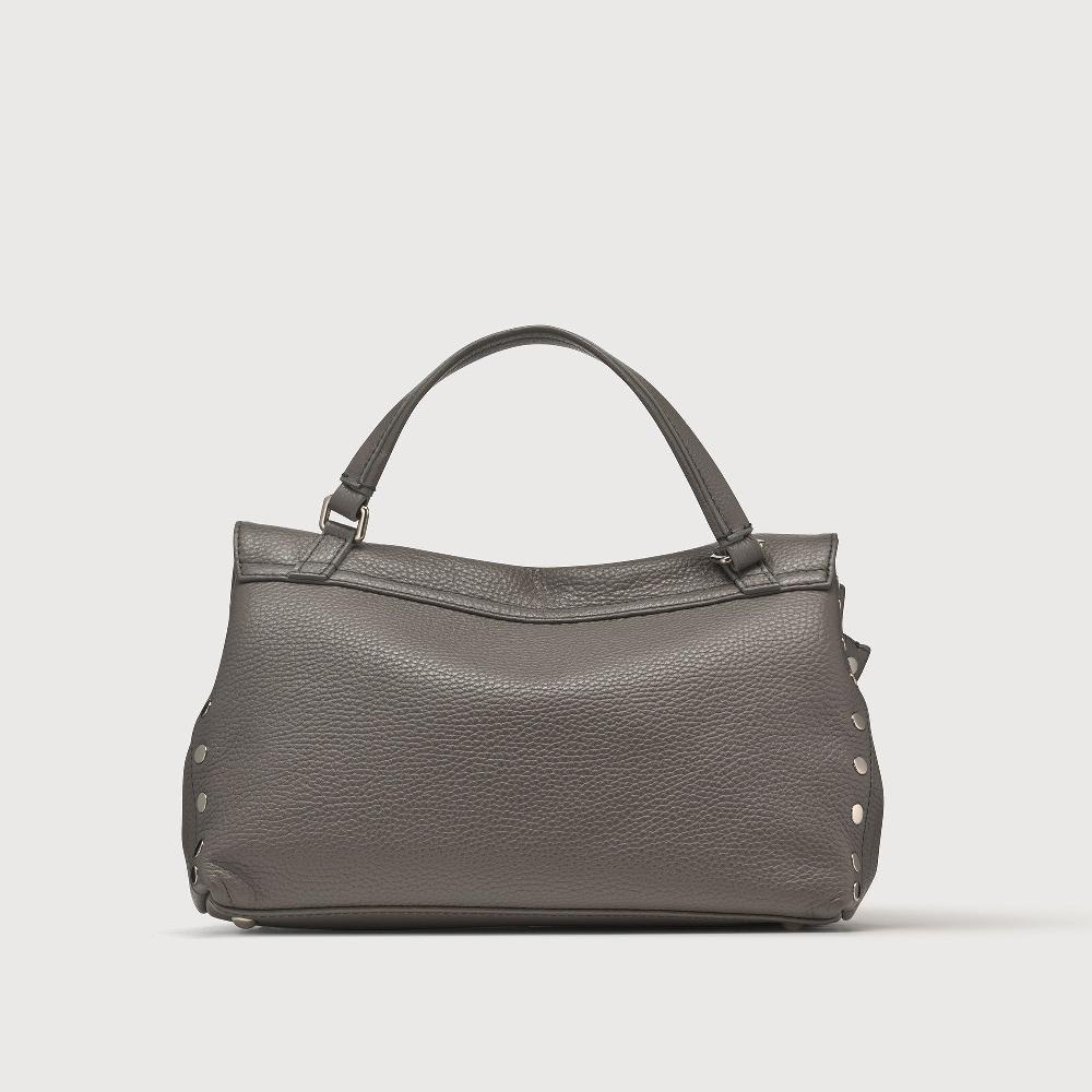 Zanellato BORSA POSTINA® SMALL IN PELLE MARTELLATA GREY MONTEBIANCO | Zanellato Vendita Calda