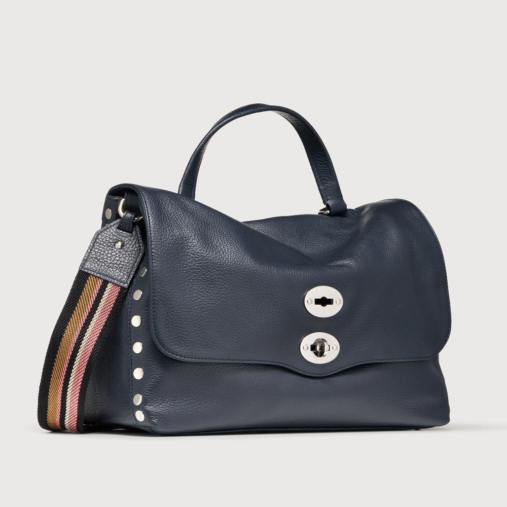 Zanellato BORSA POSTINA® MEDIUM IN PELLE MARTELLATA DARK NAVY | Zanellato Saldi Di Fabbrica
