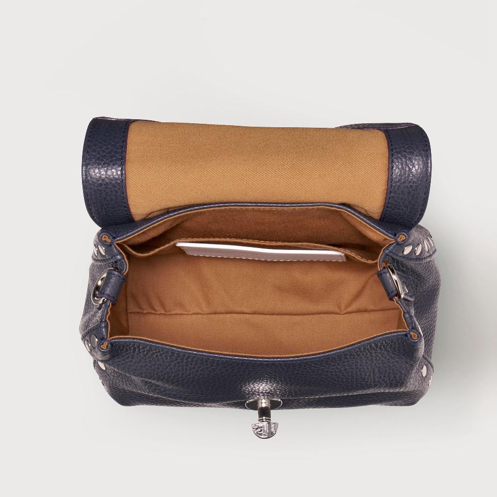 Zanellato BORSA POSTINA® BABY IN PELLE MARTELLATA DARK NAVY | Zanellato I Più Venduti