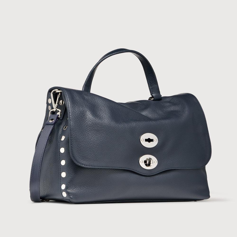 Zanellato BORSA POSTINA® MEDIUM IN PELLE MARTELLATA DARK NAVY | Zanellato Negozio