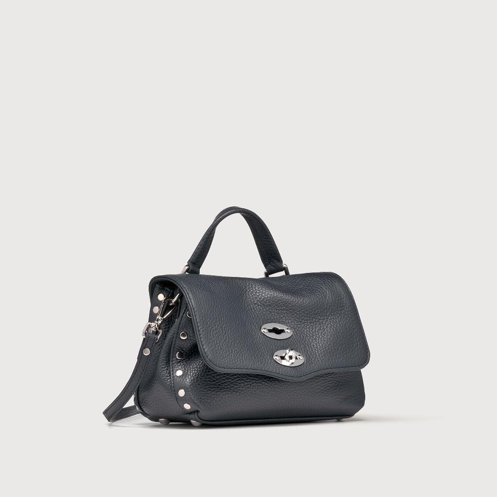Zanellato BORSA POSTINA® BABY IN PELLE MARTELLATA DARK NAVY | Zanellato In Saldo