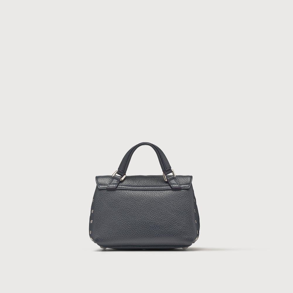 Zanellato BORSA POSTINA® BABY IN PELLE MARTELLATA DARK NAVY | Zanellato In Saldo