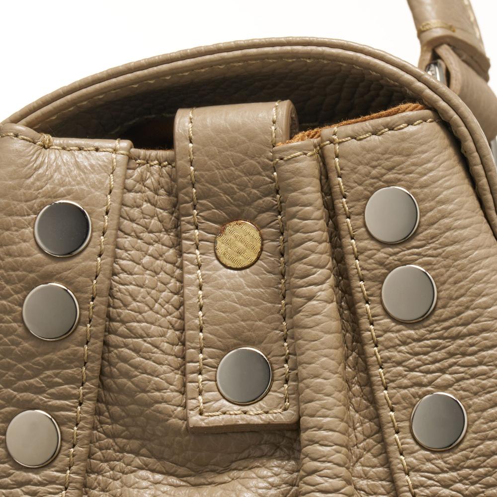 Zanellato BORSA POSTINA® MEDIUM IN PELLE MARTELLATA GREY CRETA | Zanellato Nuova