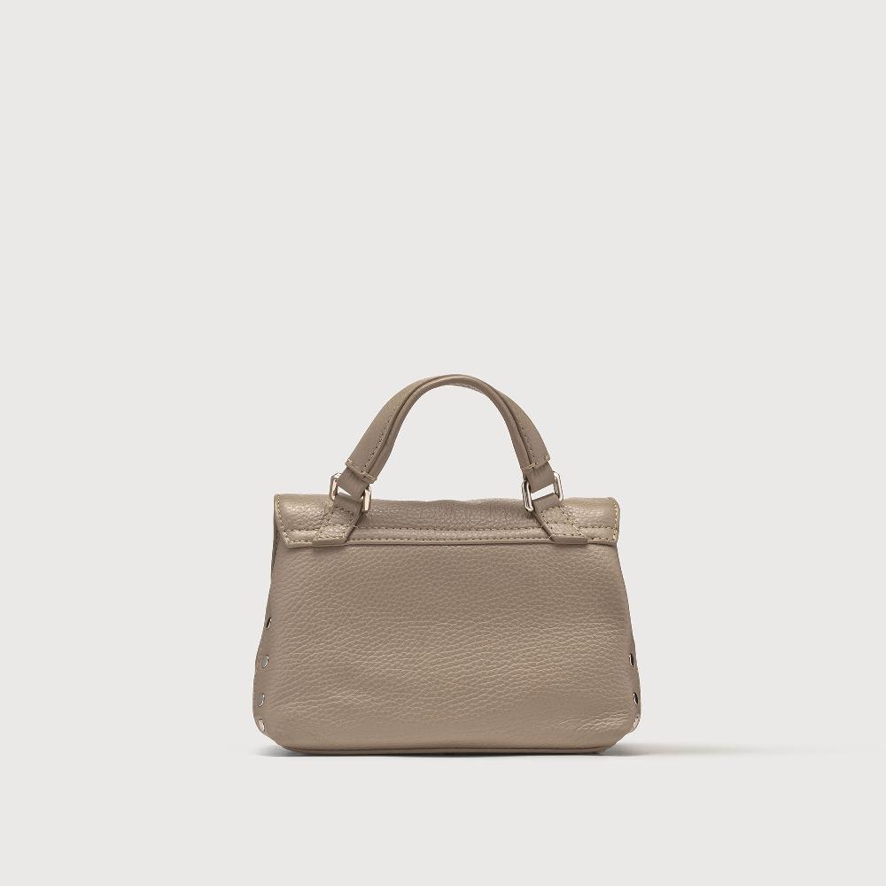 Zanellato BORSA POSTINA® BABY IN PELLE MARTELLATA GREY CRETA | Zanellato Moda