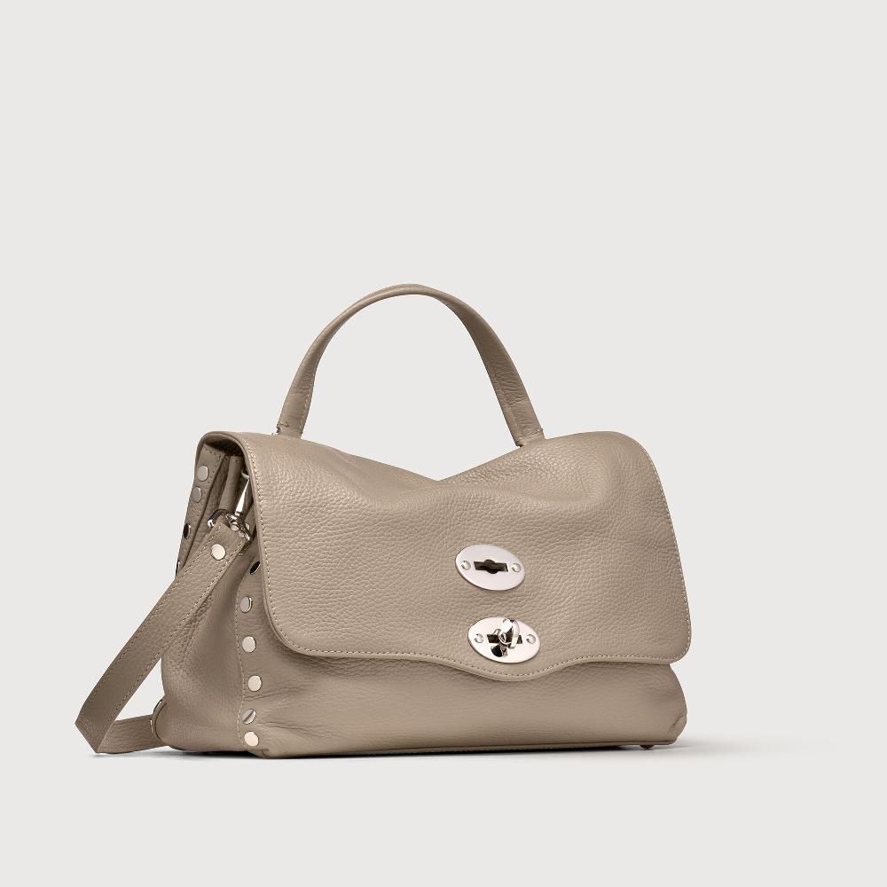 Zanellato BORSA POSTINA® SMALL IN PELLE MARTELLATA GREY CRETA | Zanellato 2025
