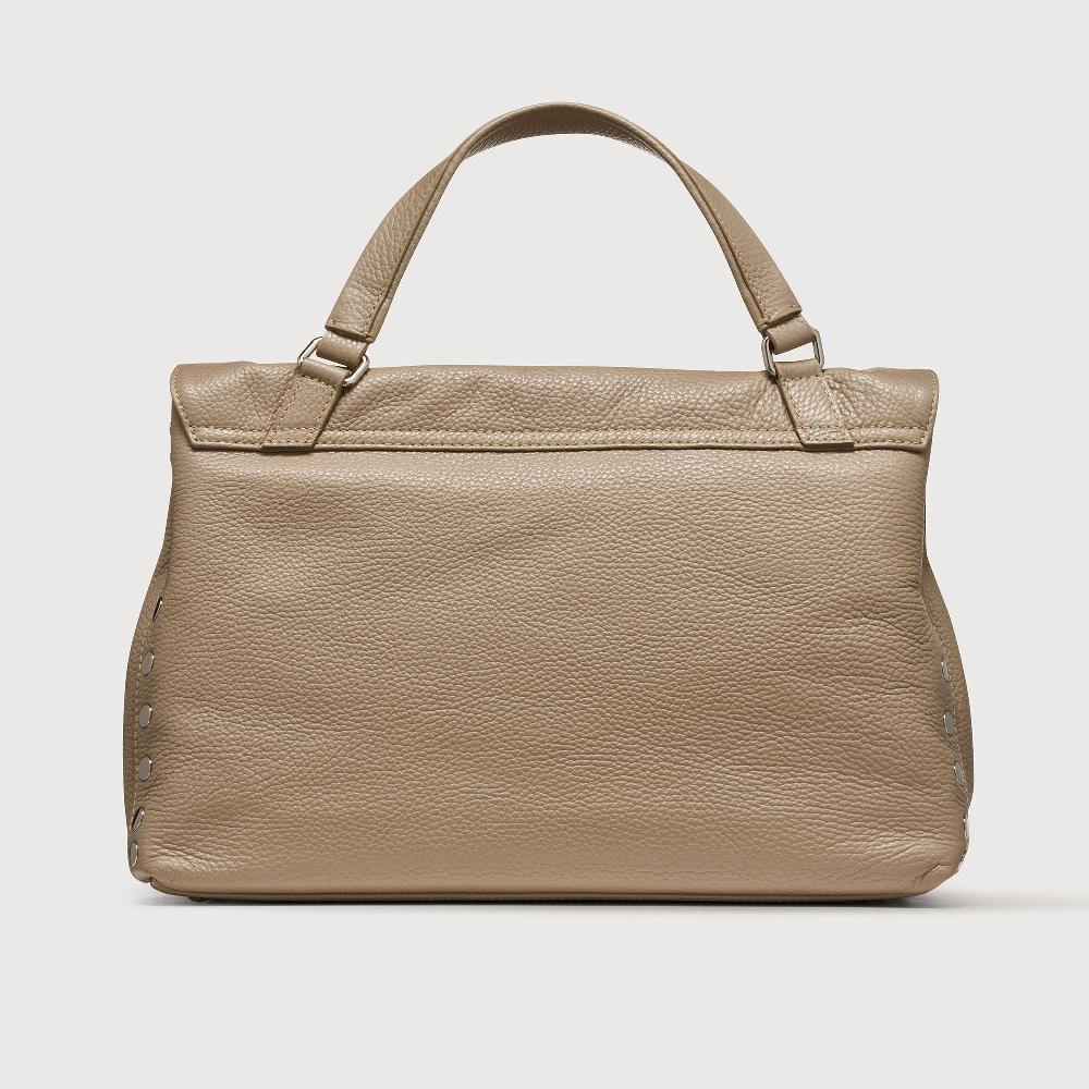 Zanellato BORSA POSTINA® MEDIUM IN PELLE MARTELLATA GREY CRETA | Zanellato Italy