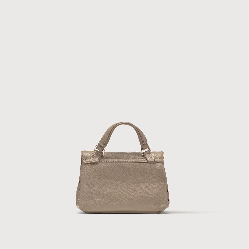 Zanellato BORSA POSTINA® BABY IN PELLE MARTELLATA GREY CRETA | Zanellato Italia