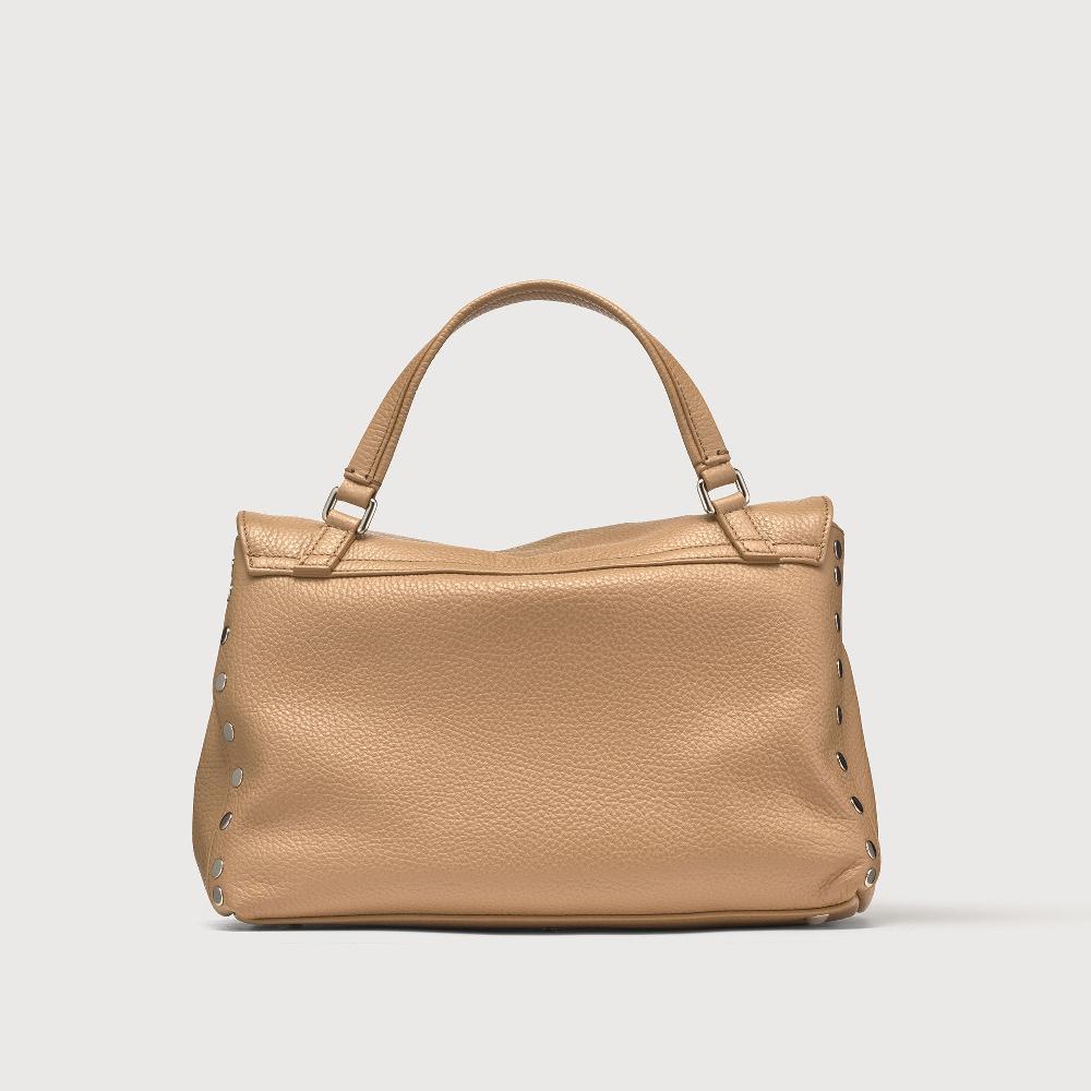 Zanellato BORSA POSTINA® SMALL IN PELLE MARTELLATA BROWN CAPPUCCINO | Zanellato In Linea