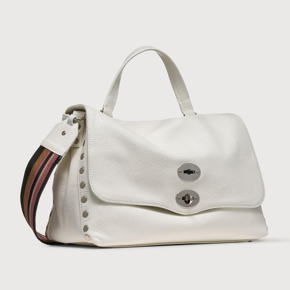 Zanellato BORSA POSTINA® MEDIUM IN PELLE MARTELLATA BIANCO LATTE | Zanellato Vendita