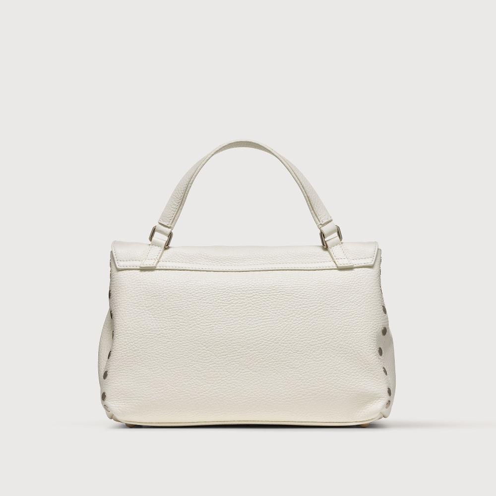 Zanellato BORSA POSTINA® SMALL IN PELLE MARTELLATA BIANCO LATTE | Zanellato Qualità Garantita