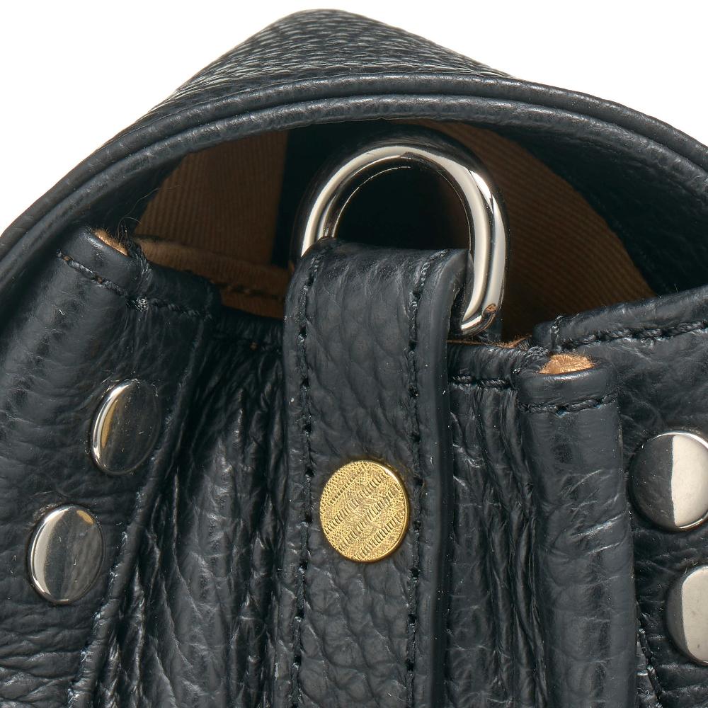 Zanellato BORSA POSTINA® SMALL IN PELLE MARTELLATA BLACK NERO | Zanellato Sottocosto