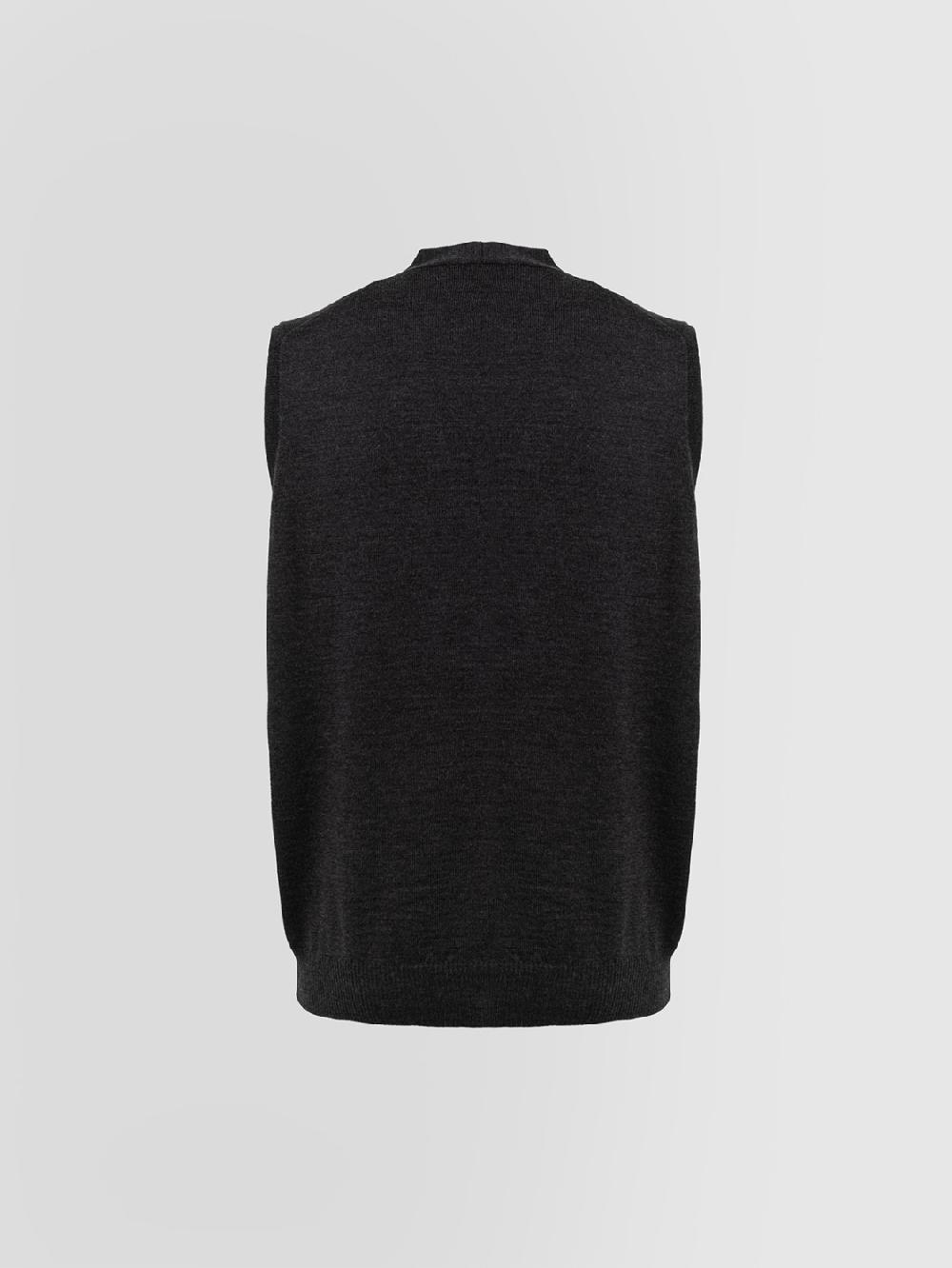Alpha studio GILET IN MERINOS CON BOTTONI Promozione Limitata