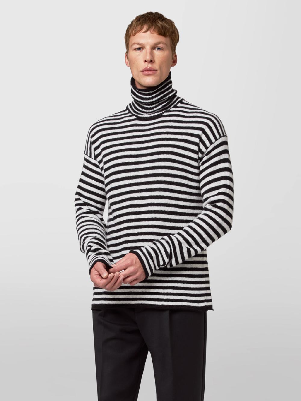 Alpha studio LUPETTO RIGATO IN LANA E CASHMERE Soddisfazione Garantita