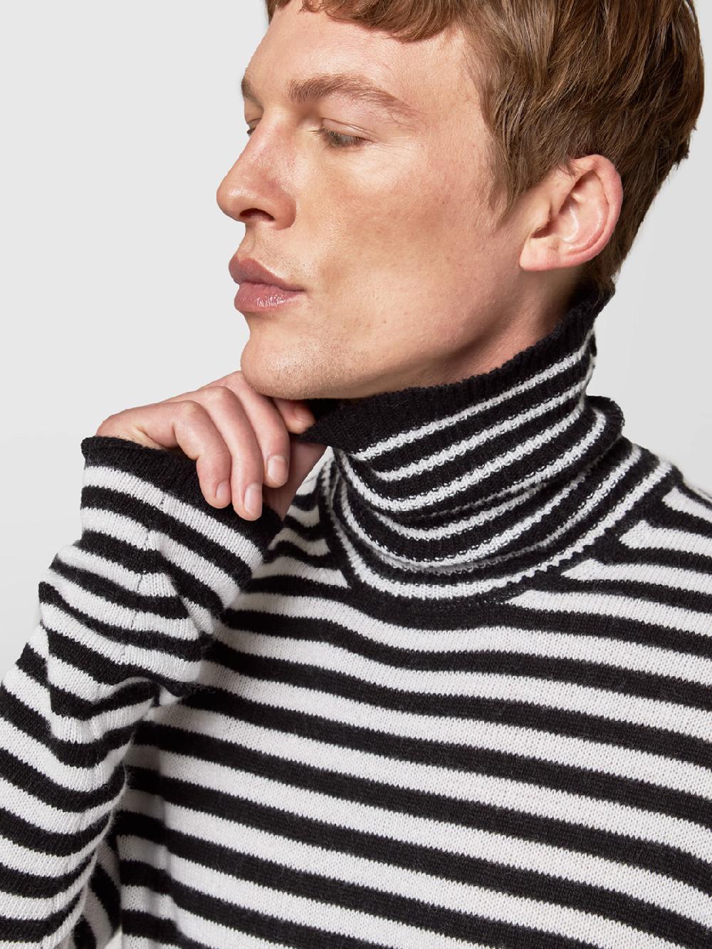 Alpha studio LUPETTO RIGATO IN LANA E CASHMERE Soddisfazione Garantita