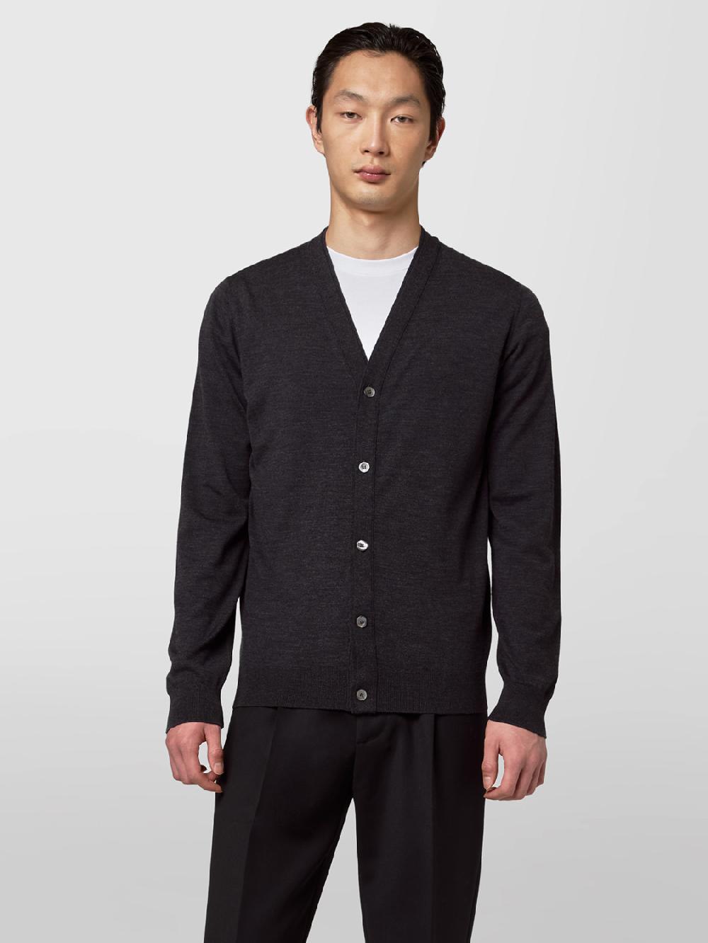 Alpha studio CARDIGAN IN MERINOS ULTRAFINE Negozi Online