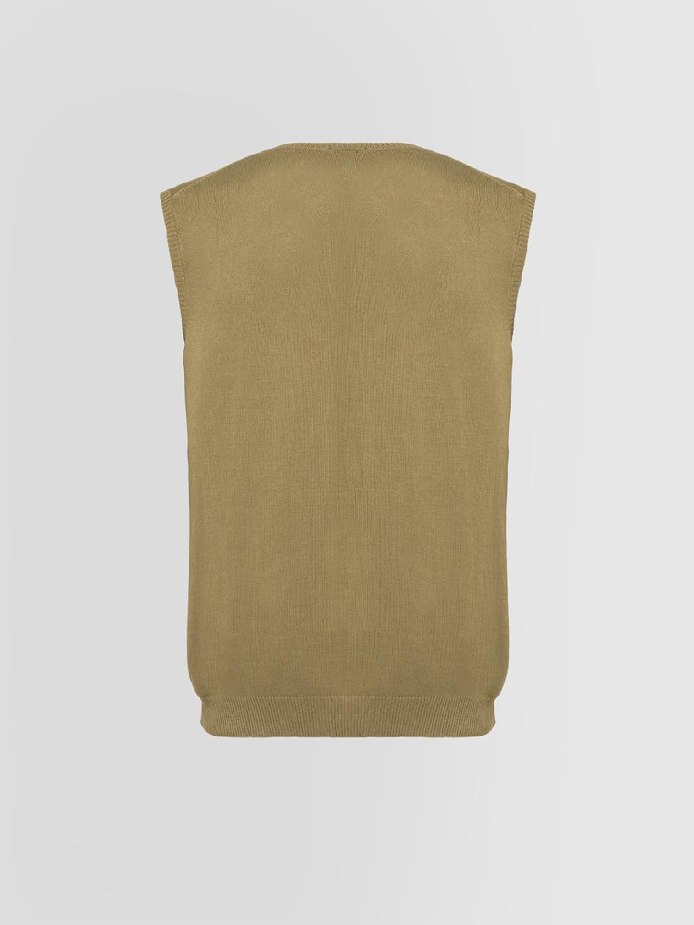 Alpha studio GILET IN VISCOSA Sottocosto