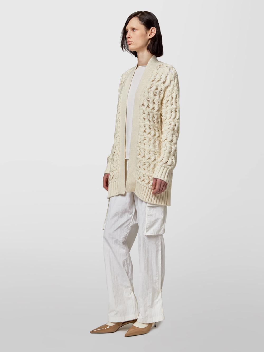 Alpha studio CARDIGAN PUNTO MAGLIA TRAFORATO Qualità Garantita