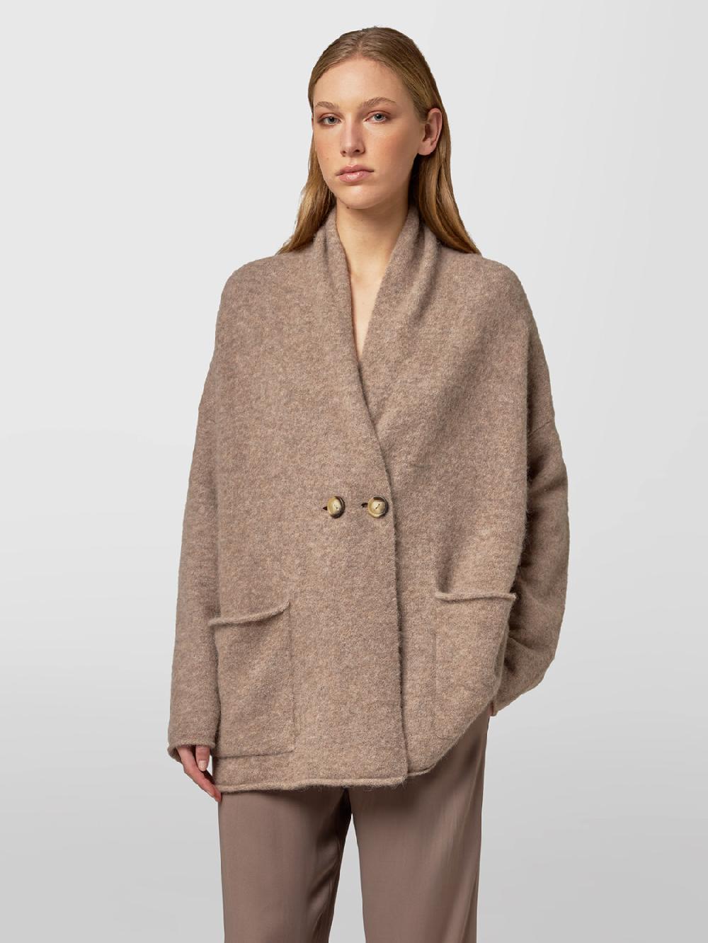 Alpha studio CARDIGAN DOPPIOPETTO RASATO BRUSHED Negozi Online