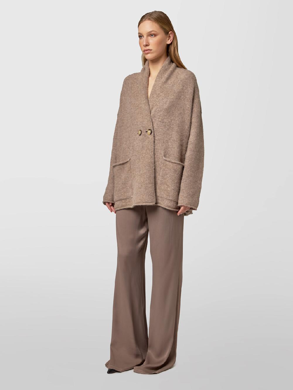 Alpha studio CARDIGAN DOPPIOPETTO RASATO BRUSHED Negozi Online