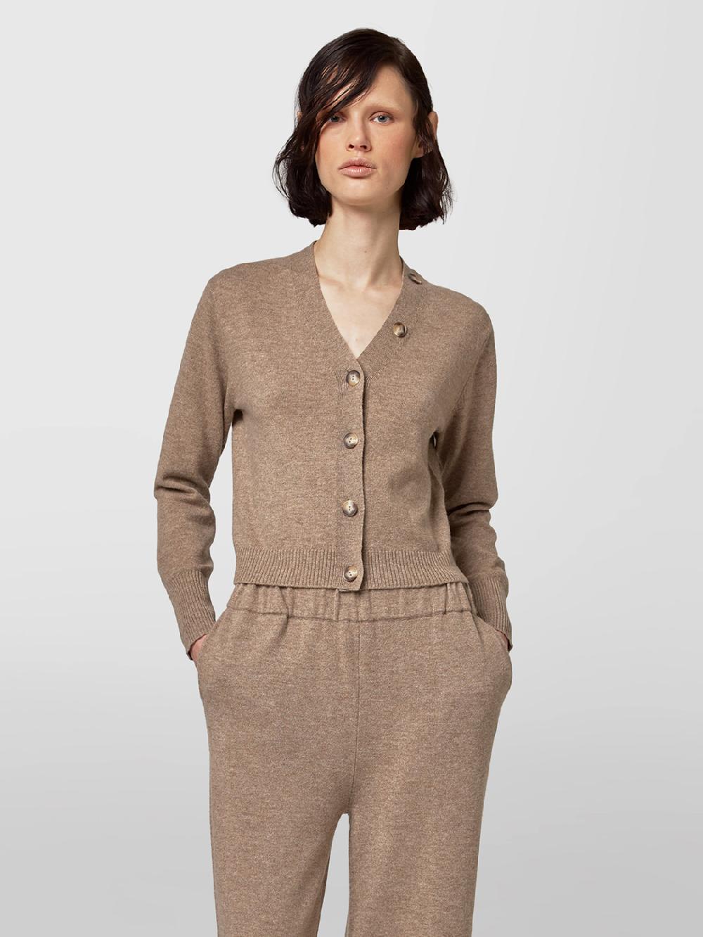 Alpha studio CARDIGAN CROPPED FIT M/L RASATO Affare Del Giorno