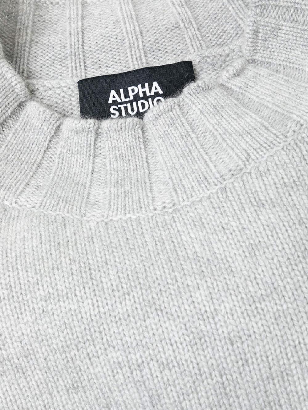Alpha studio GIROCOLLO M/L RASATO In Vendita