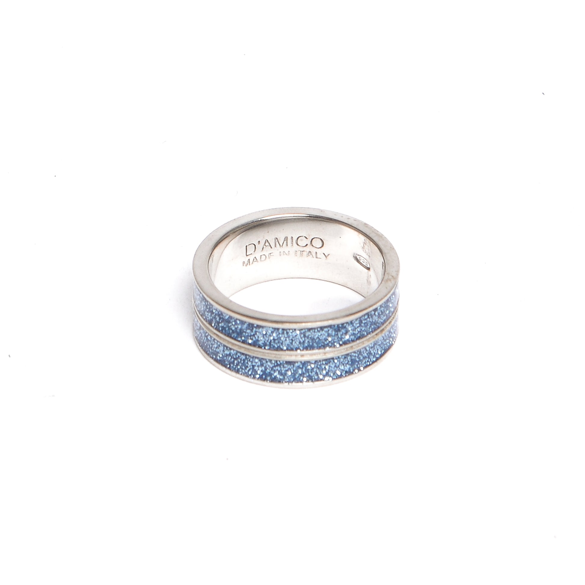 D'AMICO Anello Doppia Fede Glitter Fino al 50% di sconto