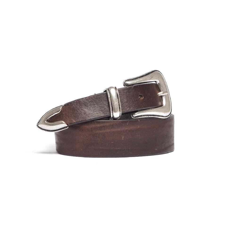D'AMICO Cintura ETHAN Cuoio Vintage + Decorazione a mano In Vendita