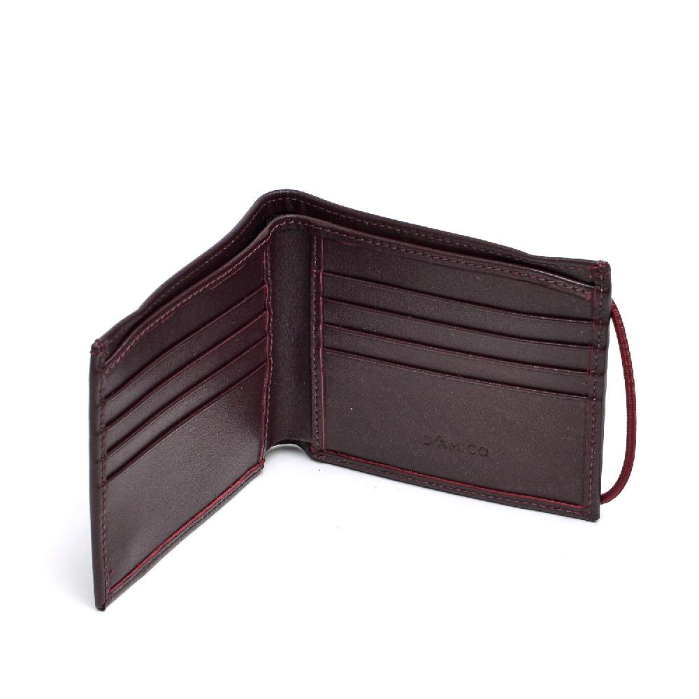 D'AMICO Portafoglio Classico Pieghevole 1 lato Pelle Bordeaux Flash Sale