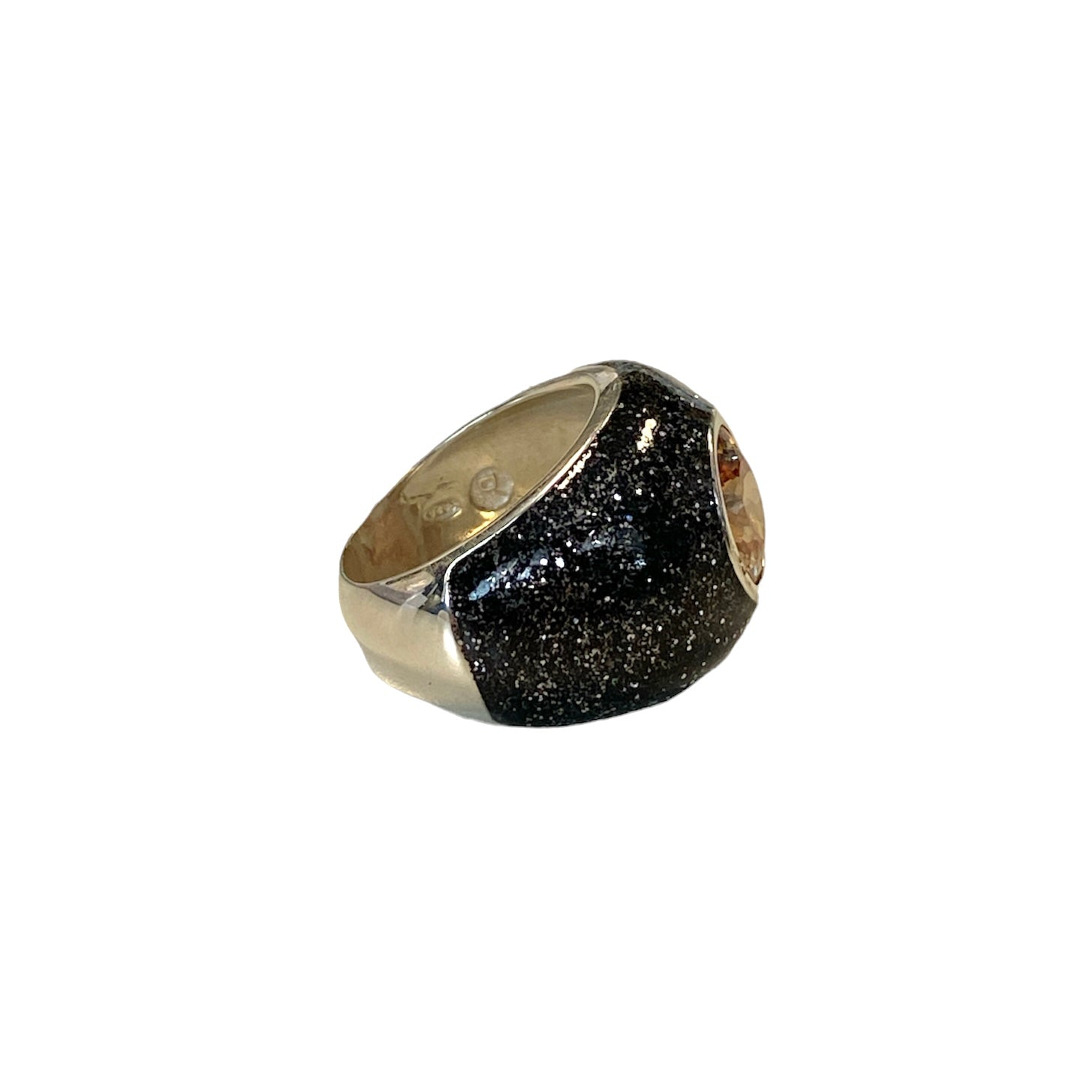 D'AMICO Anello Glitter Black Enormi risparmi