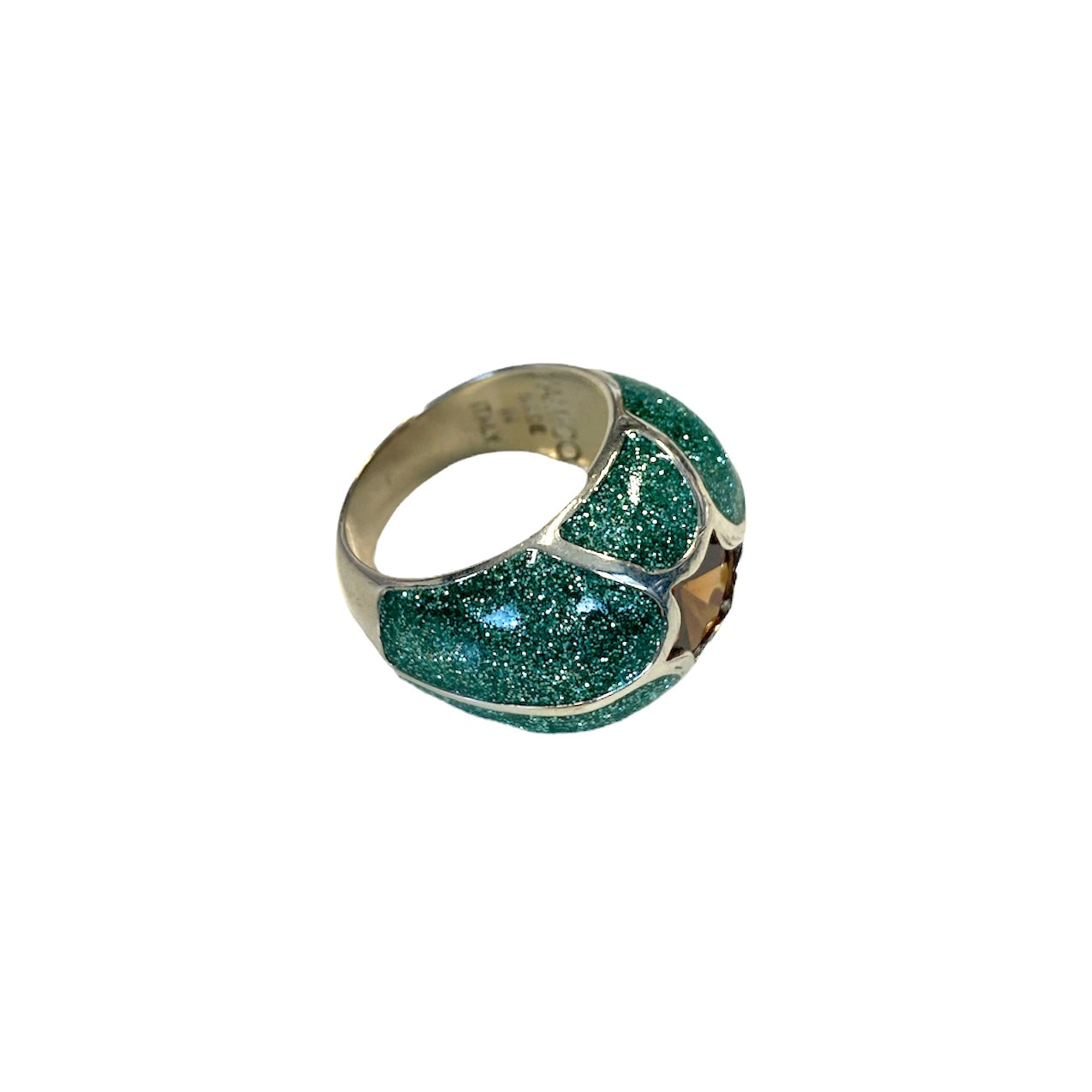 D'AMICO Anello Stella Glitter Green Offerta settimanale