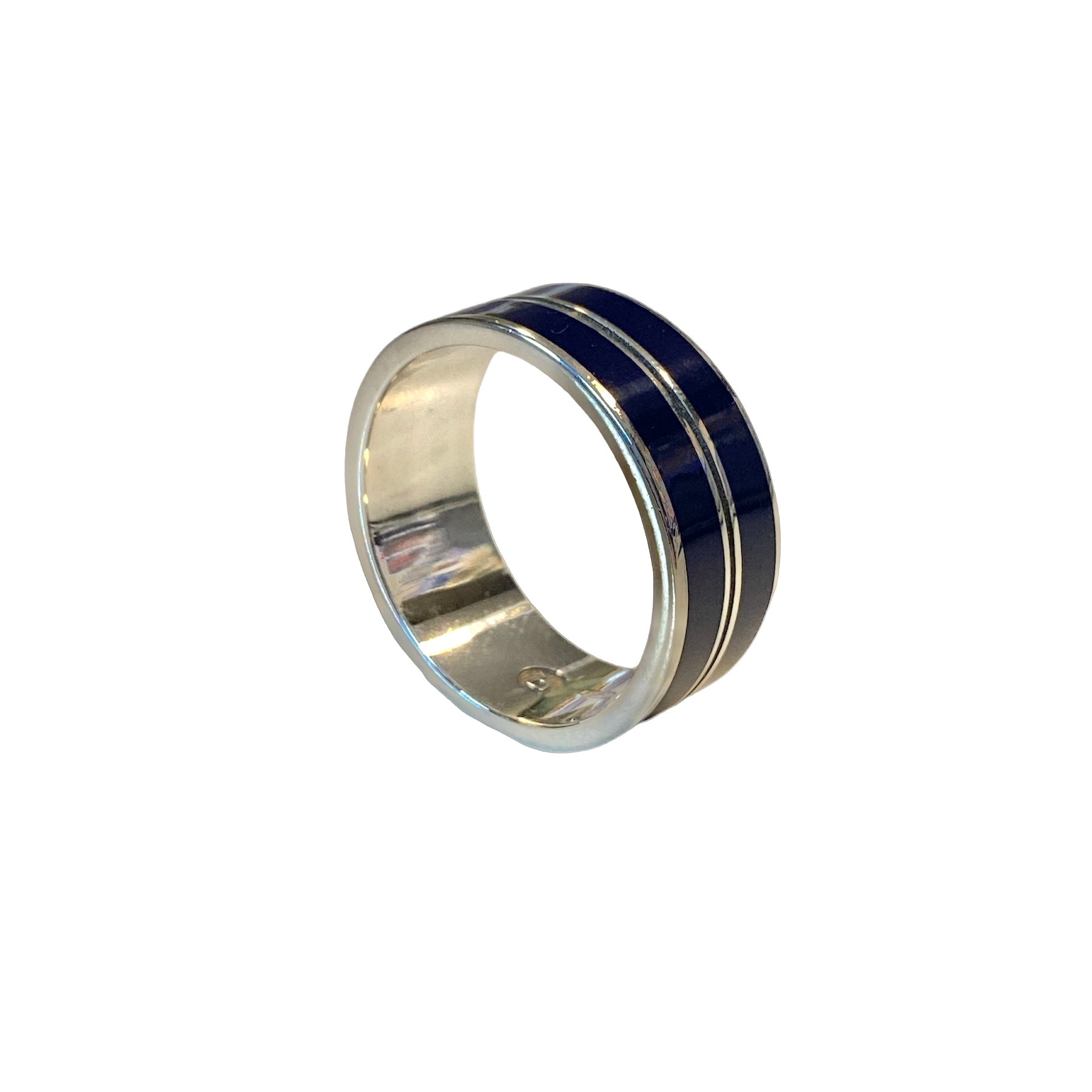 D'AMICO Anello Fede con Lacca Blue Navy Fino al 65% di sconto