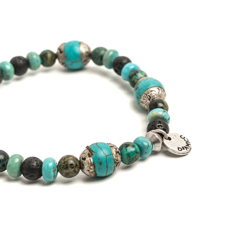 D'AMICO Bracciale Rajat / Elastico Fusion Turchese Tibet 50% di sconto con spedizione gratuita