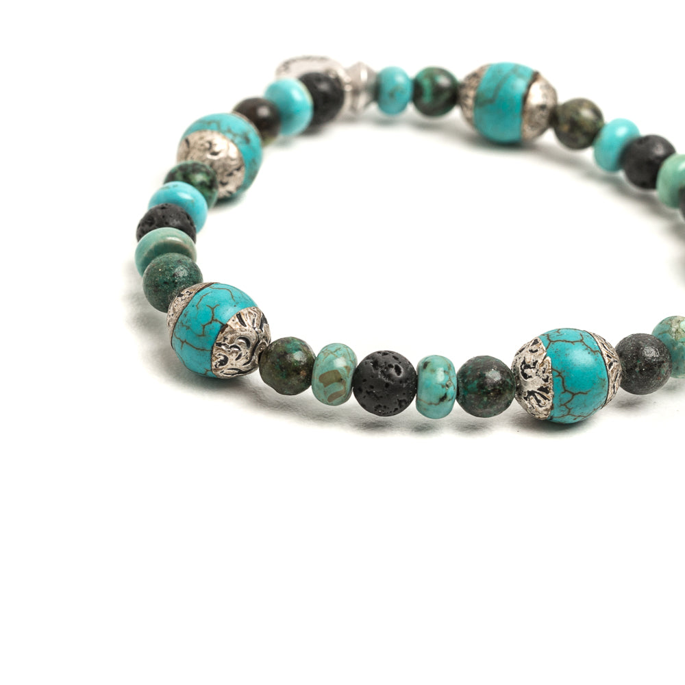 D'AMICO Bracciale Rajat / Elastico Fusion Turchese Tibet 50% di sconto con spedizione gratuita