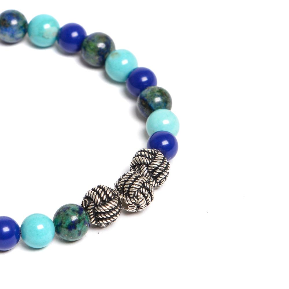 D'AMICO Bracciale Catenina Lapis + Palline Nodo Limitato a 3 giorni