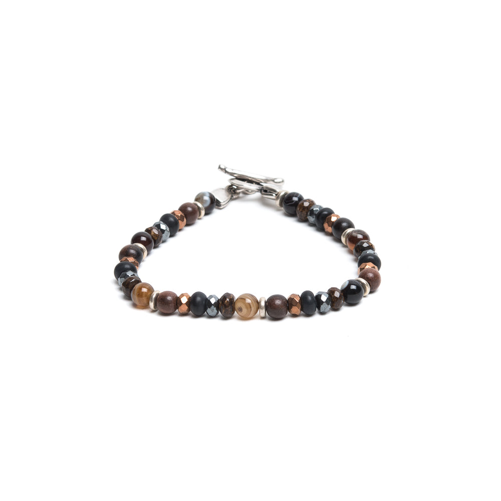 D'AMICO Bracciale Perle Fusion Marrone 50% di sconto per tempo limitato