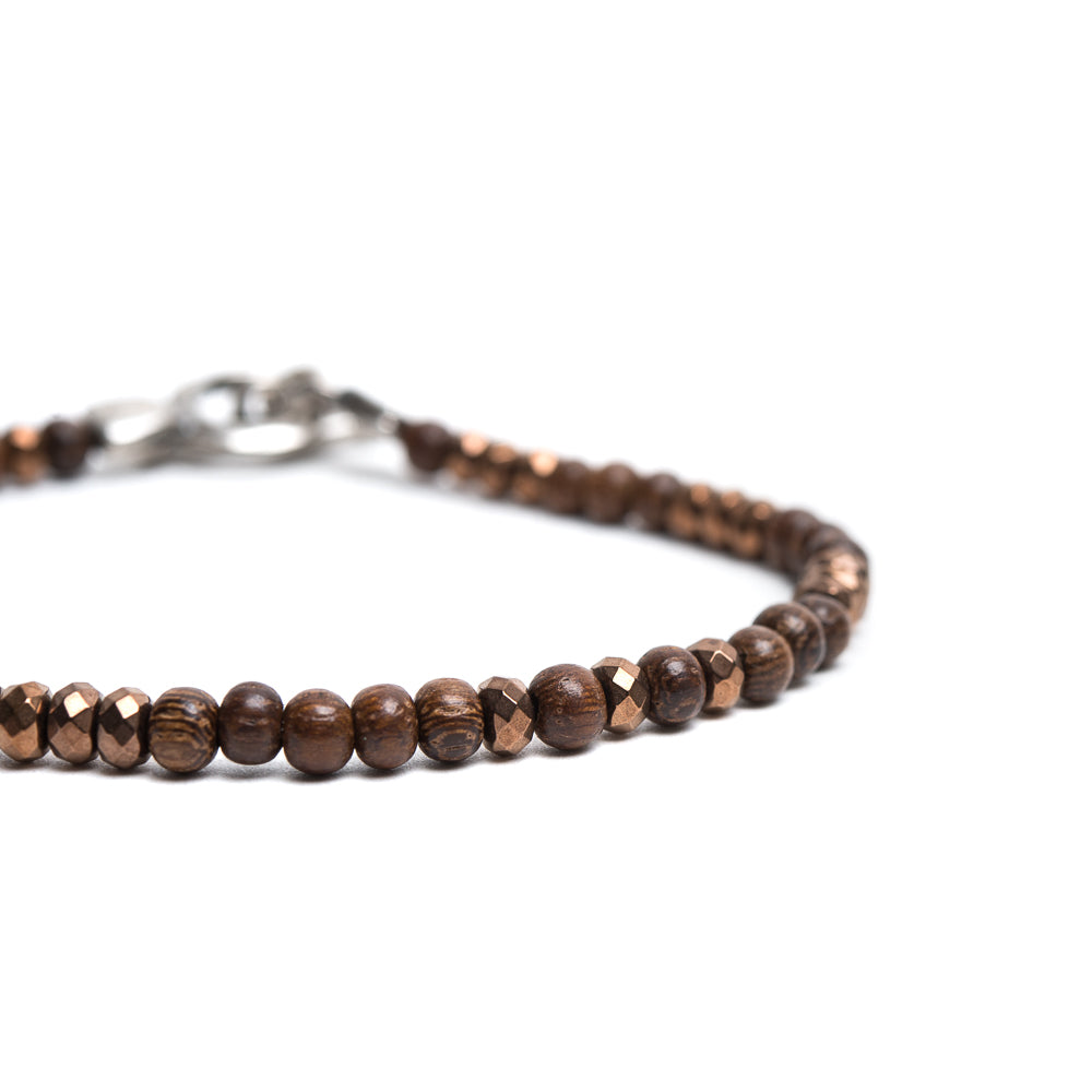 D'AMICO Bracciale Ematite + Legno Nuovo