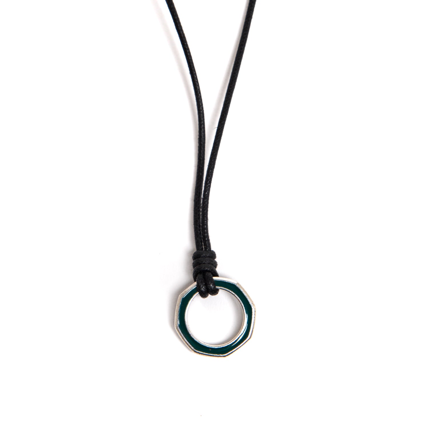 D'AMICO Collana Anella Laccata Verdone + Cordone Cerato Testa Moro Online Outlet