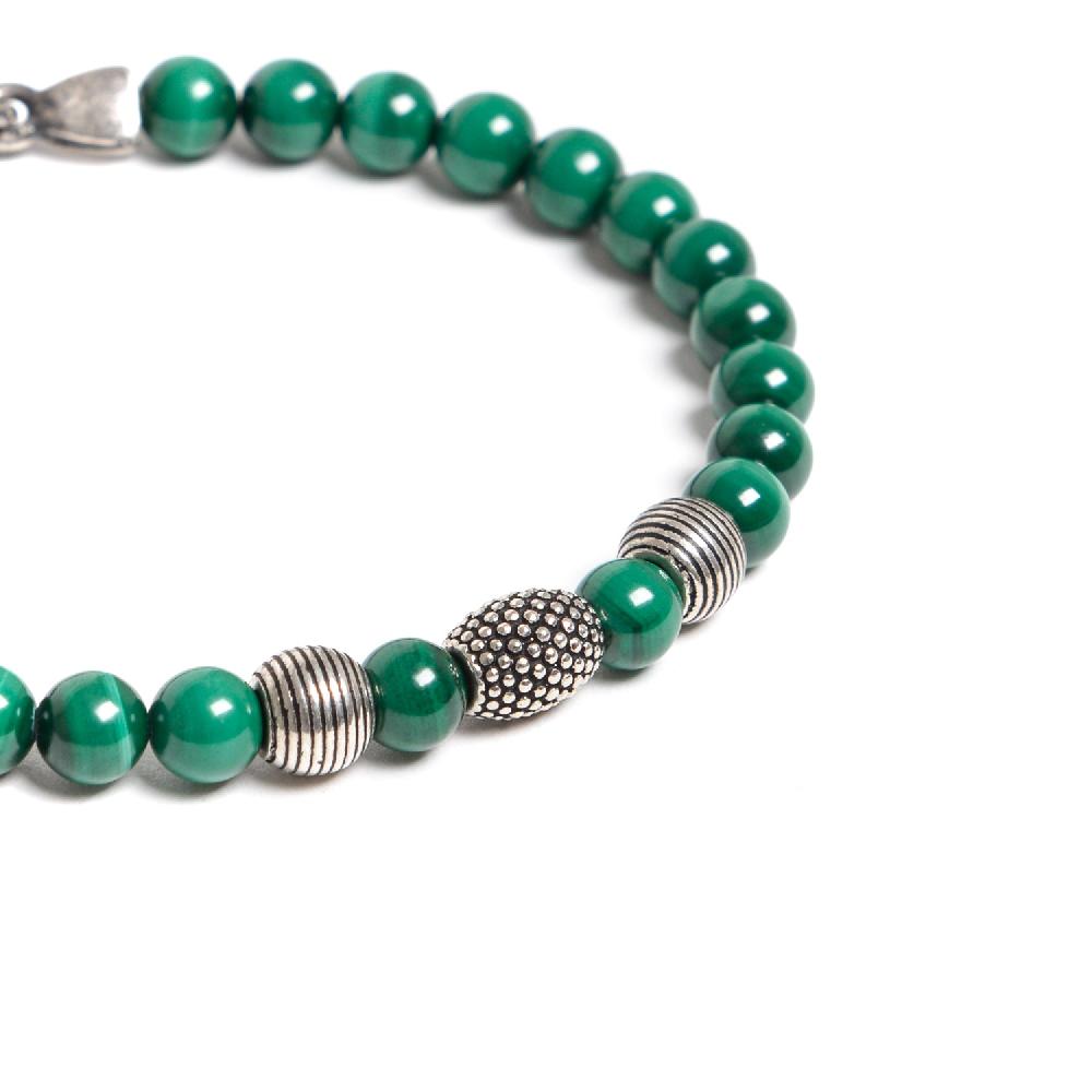 D'AMICO Bracciale Malachite e Argento Grandi sconti