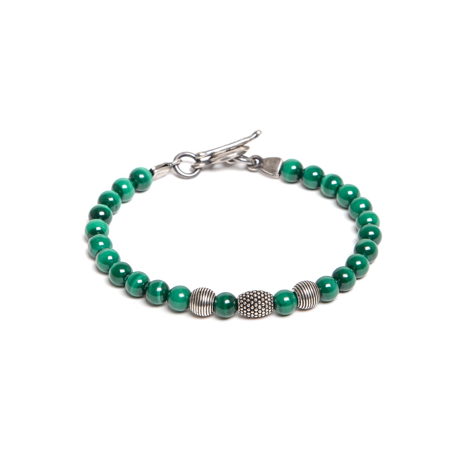 D'AMICO Bracciale Malachite e Argento Grandi sconti