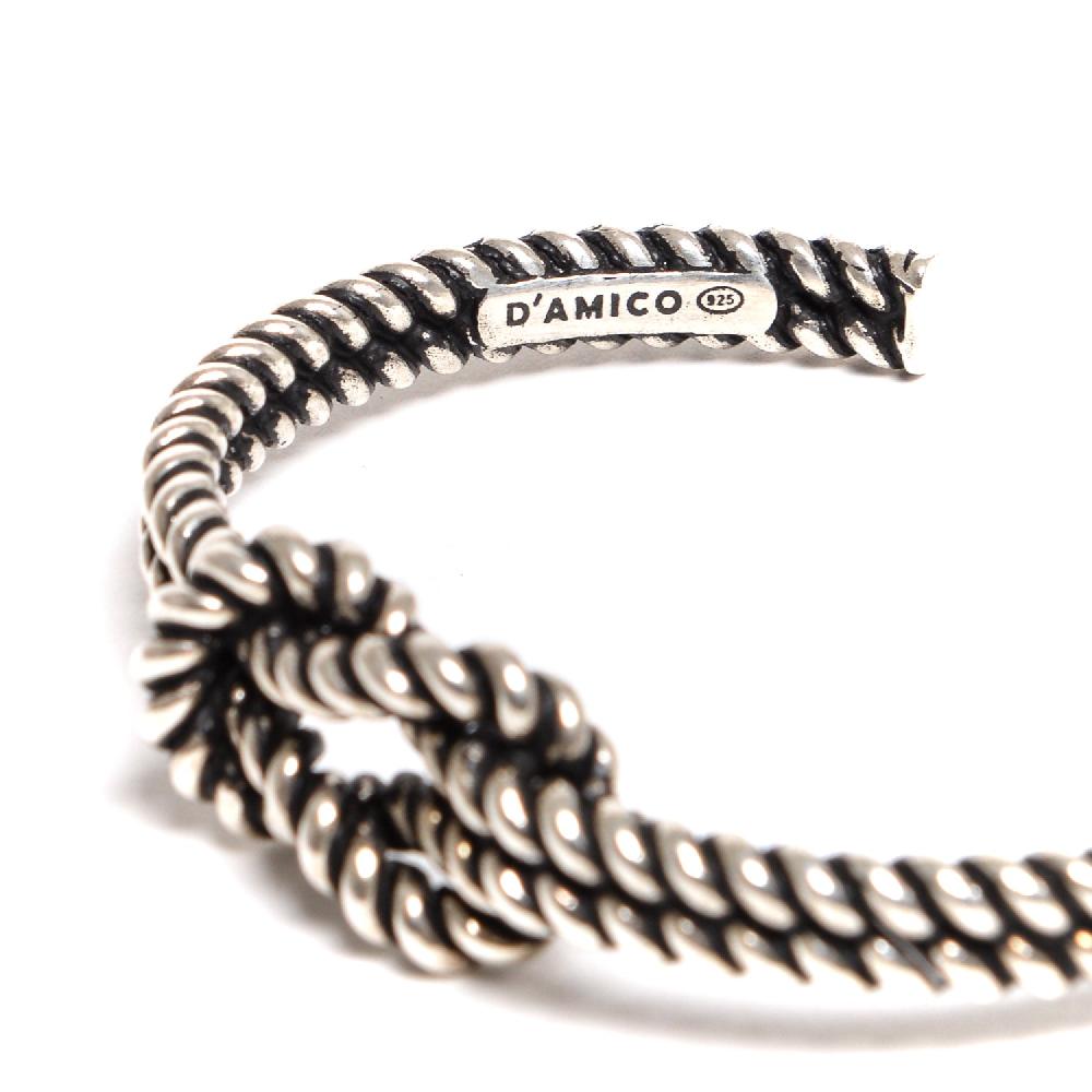 D'AMICO Bracciale Schiava Torchon Nodo Piano Bestseller