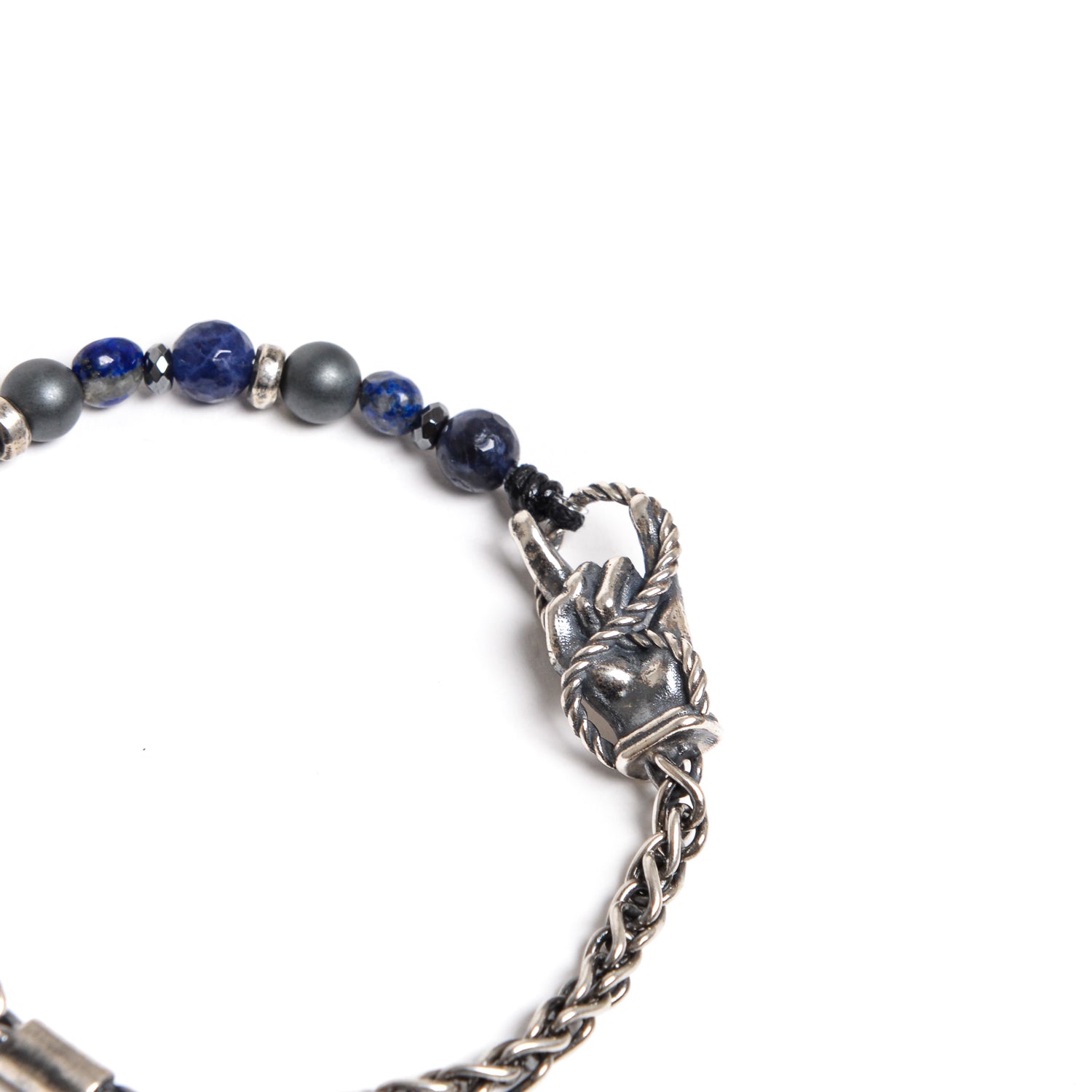 D'AMICO Bracciale Catenina Fusion Blu e "Horn" Offerte speciali